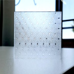 インクジェット UV硬化出力　すりガラス調シートにUV印刷