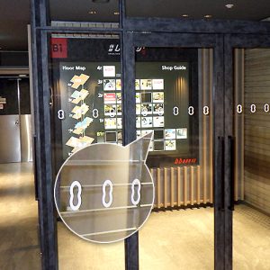 シート切文字 ガラス衝突防止用 カッティングシート
