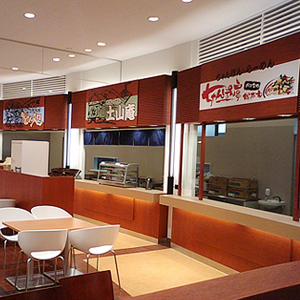 サービスエリア フードコート看板シート・インクジェット印刷